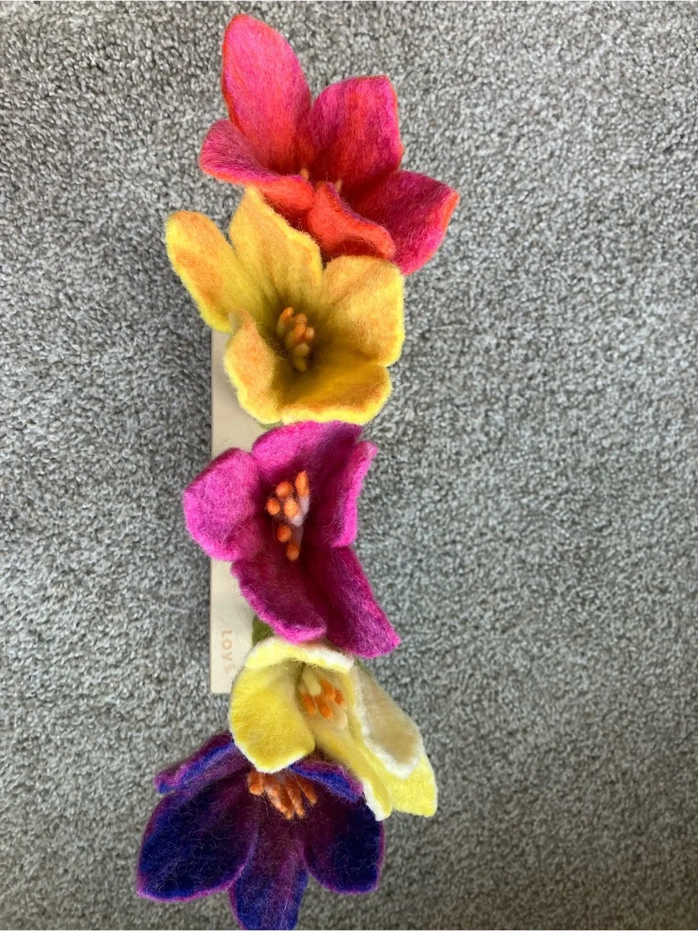 Lovevery Felt Flowers In A Row - The Helper Playkit